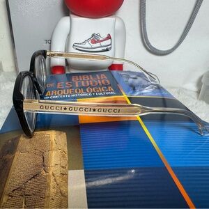 Gucci Black and Gold Sunglasses